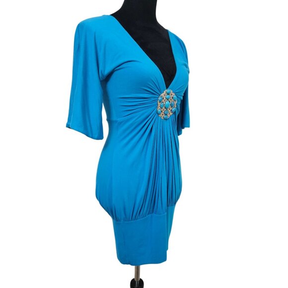 Sky Dress with Embellishment-Size Small - Picture 9 of 17